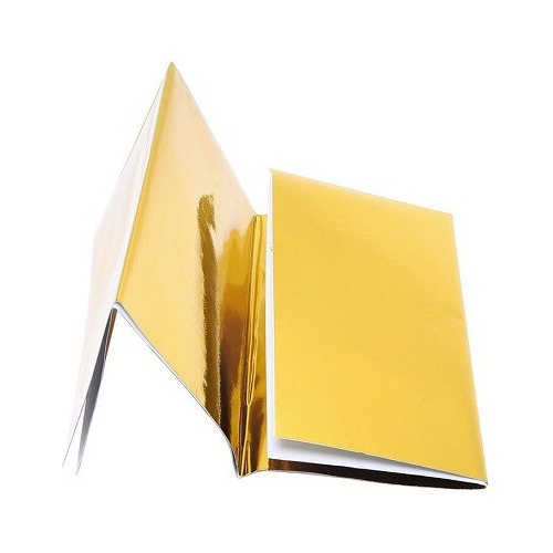 Papel Adhesivo Termico Reflectivo Dorado 32 X 32 Cm 