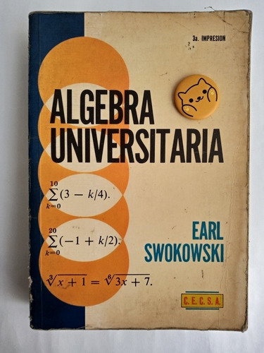 Libro Algebra Universitaria Swokowski 139b9 (Usado)