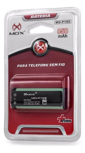 Bateria Mox Mo-p105 Para Telefone Sem Fio Panasonic Hhr-p105