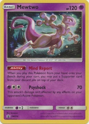 Mewtwo Sm214 Holo Promo Pokemon Tcg