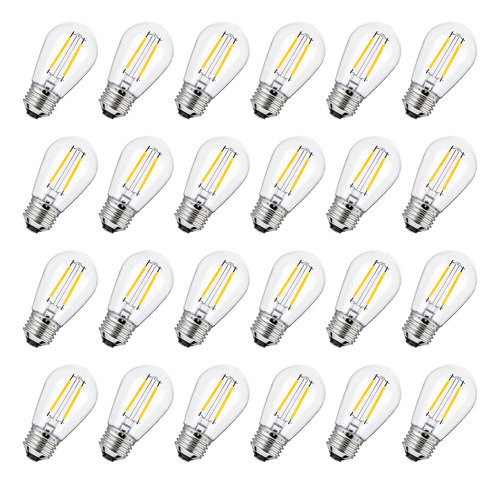 24pcs Led Focos S14 Impermeable Guirnalda De Luces E26 1.2w