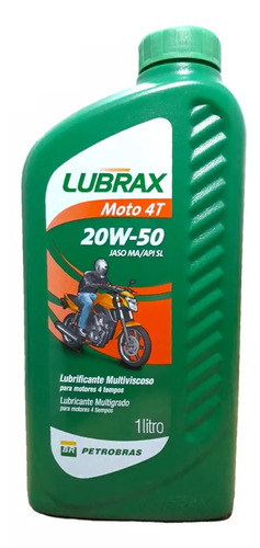 Lubrax 20w50 4T Moto Api Sl Mineiral Jaso Ma