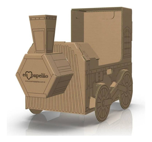 Kit Trem Para Brincar Papelão Eu Amo Papelão Tren