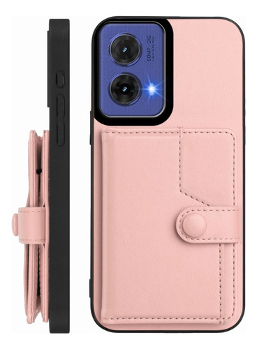 Compatible Funda Rfid Con Bolsa De Tarjetas For Motorola Edge 50 Pro P