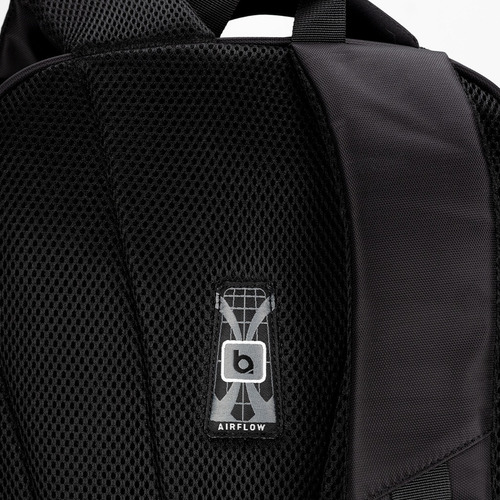 Mochila Biwo Unisex Urbana Porta Notebook Premium Reforzada Color Negro Diseño De La Tela Liso