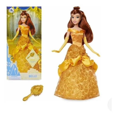 Bella Muñeca 29cm Princesa Con Cepillo Disney Store