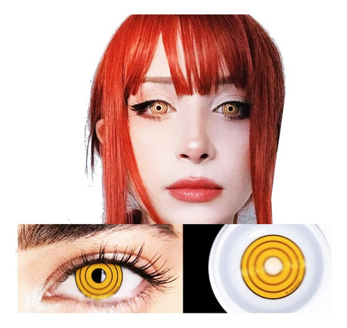 Lentes De Contacto Makima Cosplay Pupilentes