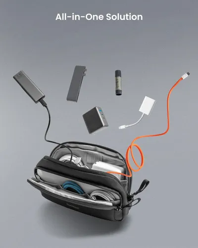 Estuche De Viaje Tomtoc, Organizador Electrónico, Resistente