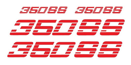 Stickers Chevrolet 350 Ss Para Costados De Batea