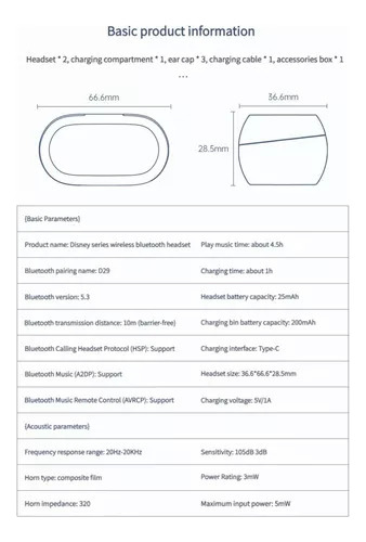 Auriculares Con Microfono Bluetooth 5.3 In-ear Earbuds
