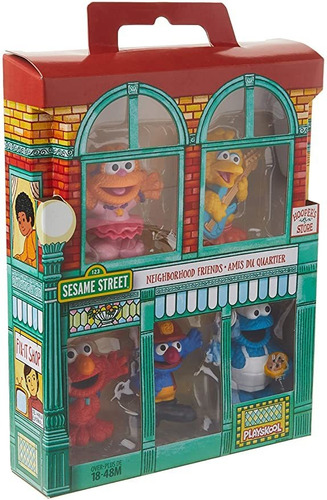 Sesame Street Amigos De Plaza Sésamo Incluye 5 Figuras, 3 Pu