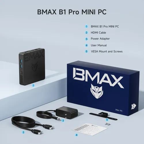 Mini Pc Bmax B1 Pro Intel N4000 8 Gb De Ram Ssd De 128 Gb
