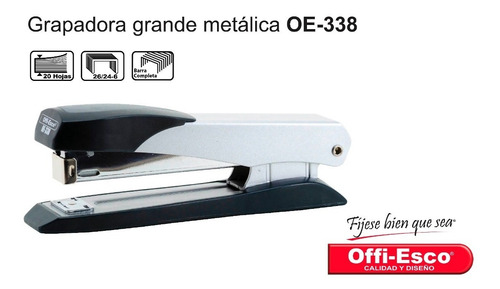 Grapadora Trabajo Grande 338 Hasta 20 Hojas Cosedora