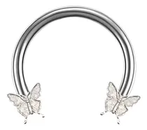 Comprar Piercing Circula Barbell Mod Mariposa Acero Quirúr 1.2x8 1un