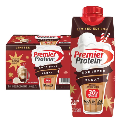 Premier Protein 30 G  Shake, Root Beer Float 15pack