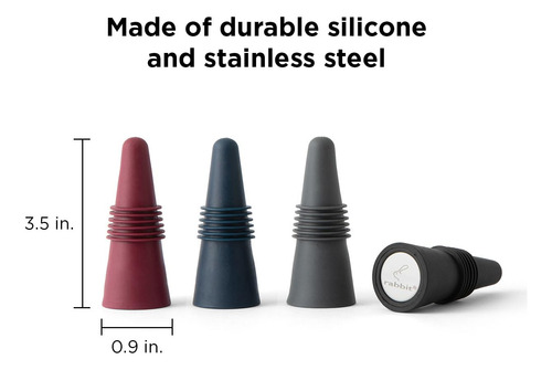 Tapones Para Botellas Multicolor, Juego De 4 Unidades