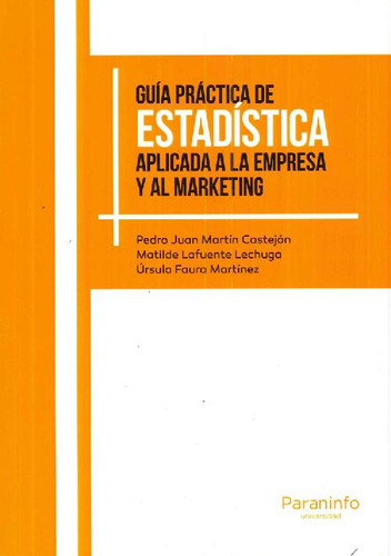 Libro Guía Práctica De Estadística De Pedro Juan Martín Cast