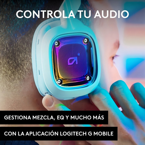 Audífonos Inalámbricos Astro A30 Color Blanco-morado Blanco-morado