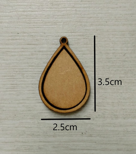 Minibastidores P/bordado Gota 2.5x3.5cm (10 Piezas)