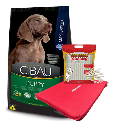 Racion Cibau Perro Cachorro Maxi Raza Grande 15 Kg + Regalo