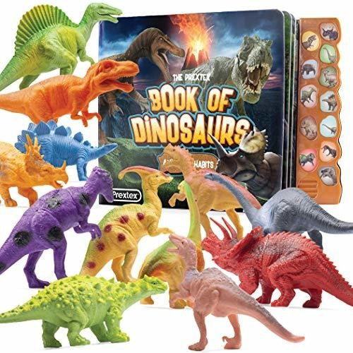 Dinosaurios De Aspecto Realista Con Libro Interactivo X12 De