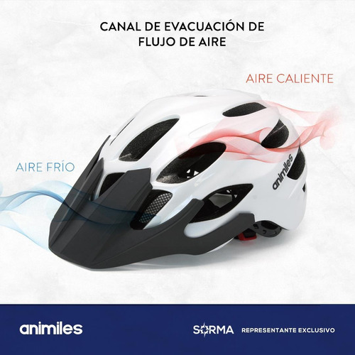 Imagen 7 de 10 de Casco De Bicicleta Regulable Con Visera Ventilacion