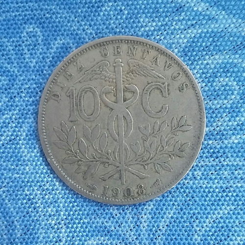 Moneda De 10 Centavos Año 1908