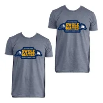 Comprar Kit 2 Playeras Dúo Pareja Novios Amigos Gym Swole Mates 