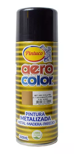 Pintura Aerosol Dorado Oro Pintuco Aero Color 300ml Nuevo