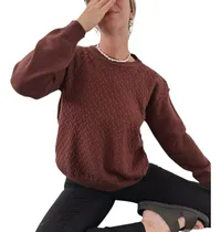 Comprar Sweater Dama De Hilo Bremer Ondas Talle Unico