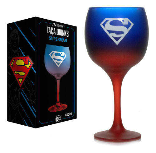 Taça Drinks Prime Dc Super Homem 615 Ml