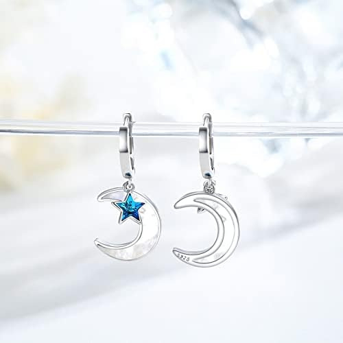 Aretes De Luna De Estrella Para Mujer Aretes De Aro