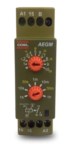 Rele Temporizador Coel 1s-60min Pulso Retardo 94-242v 24v