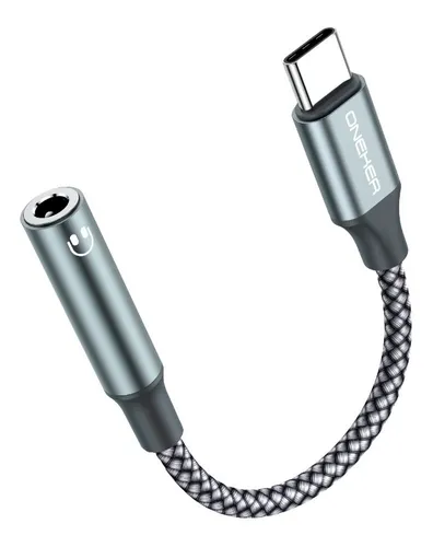 Adaptador USB-C a Audífonos Aux Jack 3.5mm