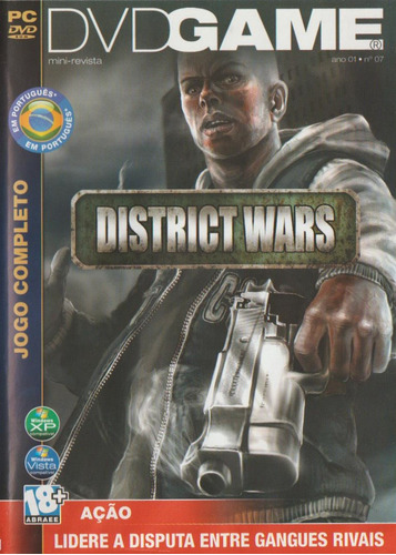 Revista Dvd Game District Wars Jogo Completo Para Pc