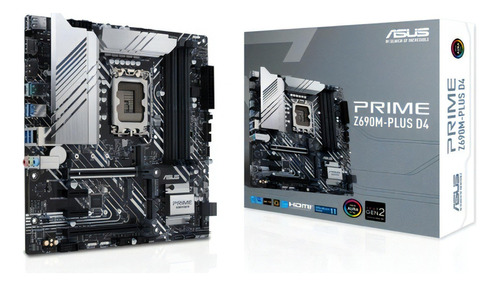 Placa Mãe Asus Prime Z690m-plus D4 Intel 1700 Ddr4 Matx Z690