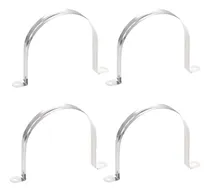 Comprar 4 Uds 2 Agujero U Tubo Correa Abrazadera 304 Acero Inoxidabl