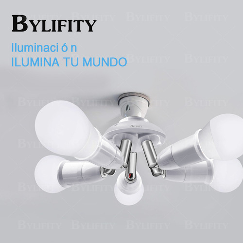 Tf Bylifity Socket Para Foco 5 En 1 Adaptador De Luz E26