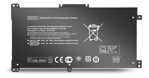Imagen 1 de 3 de Batería Para Hp X360 14 Modelo Bk03xl