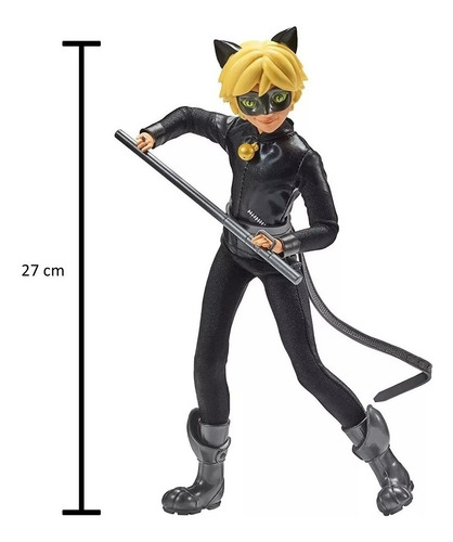 Muñeco Miraculous Pelicula The Movie Cat Noir 27cm Original
