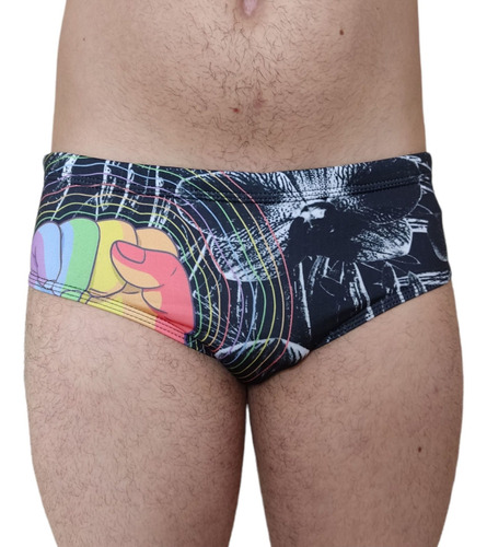 Sunga Cavada Masculina Estampada Pride Slim