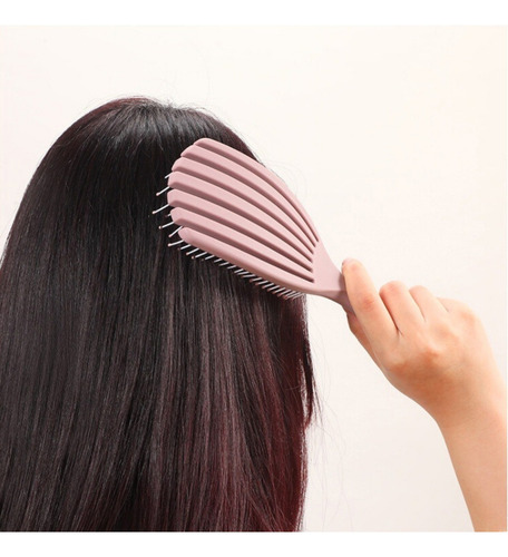 Cepillo Ajustable Desenredante Todo Tipo Cabello Húmedo Seco