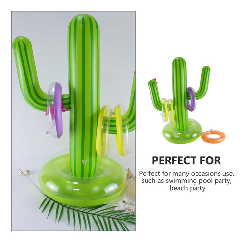 1 Juego De Juguetes De Cactus Simulados Con Anillos De Veran