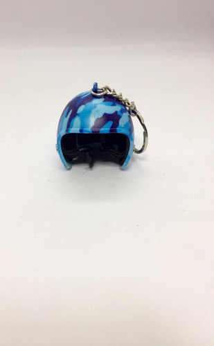 Llavero Casco Moto Camuflado Calidad Porta Llaves Mochila