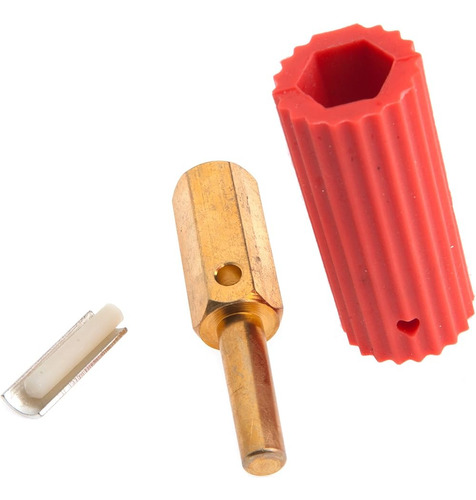 Forney 57904 Secure Grip Plug Macho Manguito Rojo Se Para Lo Red