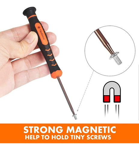 Conjunto De Chaves De Fenda Torx Magnéticas Teckman 11 Em 1