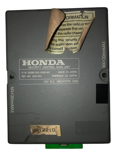 Modulo Electronico Control Seguros Puertas Honda Civic 2000
