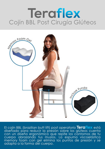 Cojin Bbl Post Cirugia Gluteos + Almohada Lumbar Memory Foam