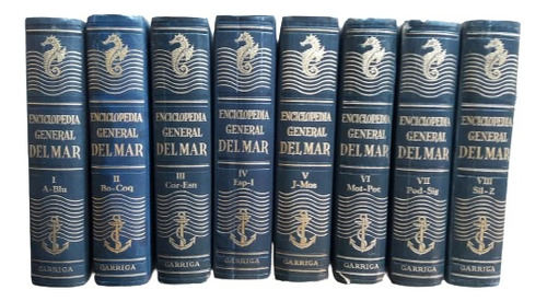 Enciclopedia Del Mar - Ediciones Garriga Barcelona 8 Tomos