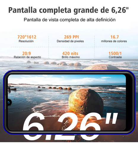 Twl F2x Teléfonos Celular Dual Sim 6.26 Hd 2+16gb Soporte Expansión 128 Gb Smartphone Con Reconocimiento Facial Doble Cámara